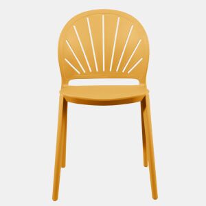 Cadeira de cozinha fixa SUNNY cor amarelo