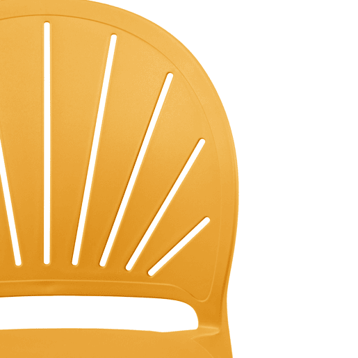 Cadeira de cozinha fixa SUNNY cor amarelo