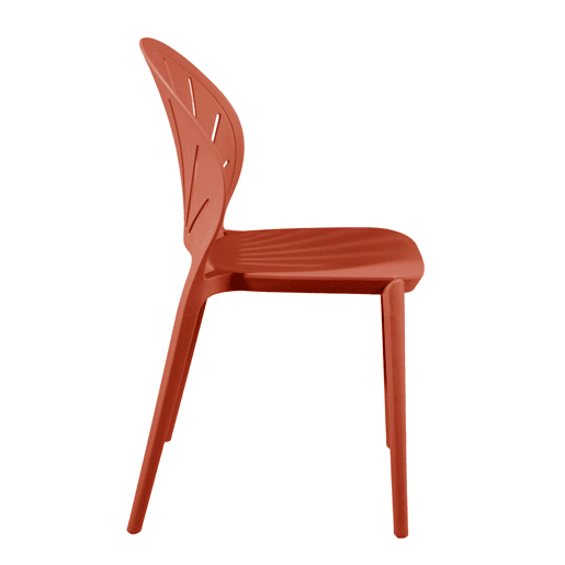 Cadeira de cozinha fixa SUNNY cor terracota