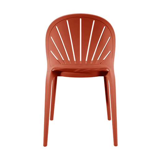 Cadeira de cozinha fixa SUNNY cor terracota
