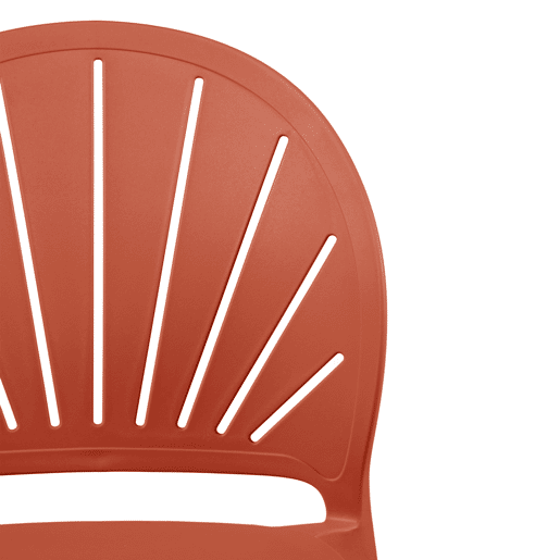 Cadeira de cozinha fixa SUNNY cor terracota