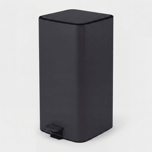 Caixote do lixo LOTUS preto 28 litros com pedal
