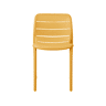 Cadeira de cozinha fixa STRIPE cor amarela