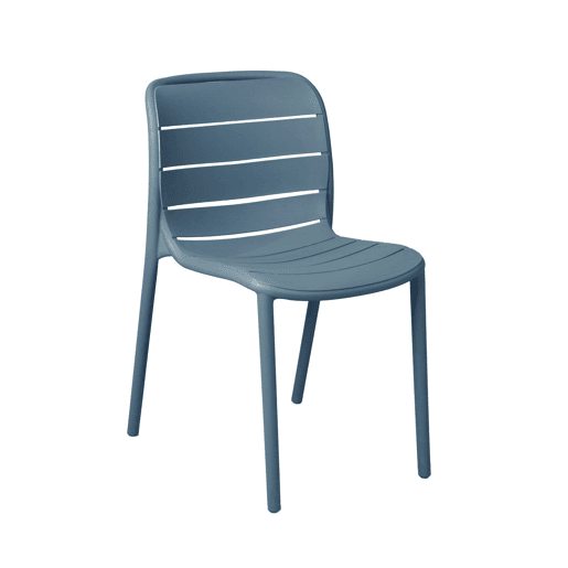 Cadeira de cozinha fixa STRIPE cor azul