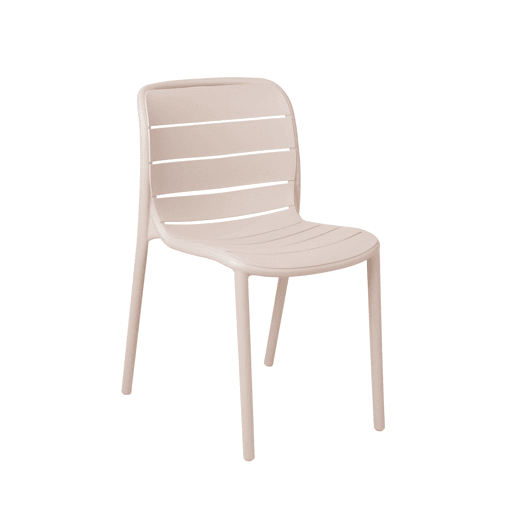 Cadeira de cozinha fixa STRIPE cor bege