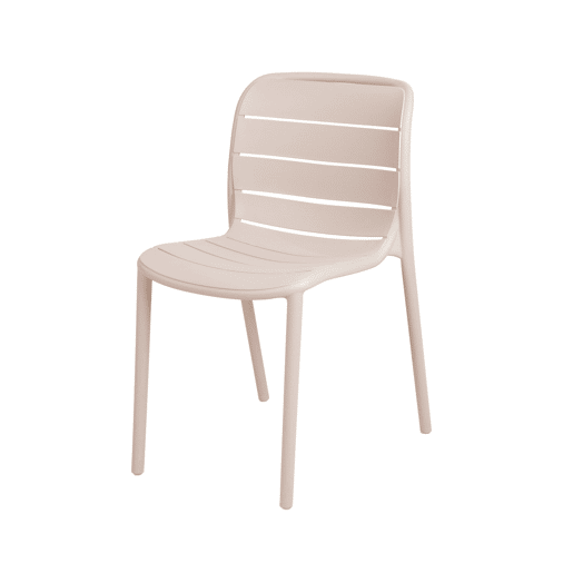 Cadeira de cozinha fixa STRIPE cor bege