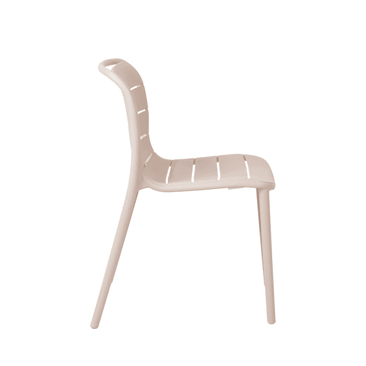 Cadeira de cozinha fixa STRIPE cor bege