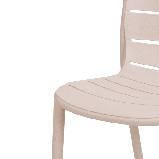 Cadeira de cozinha fixa STRIPE cor bege