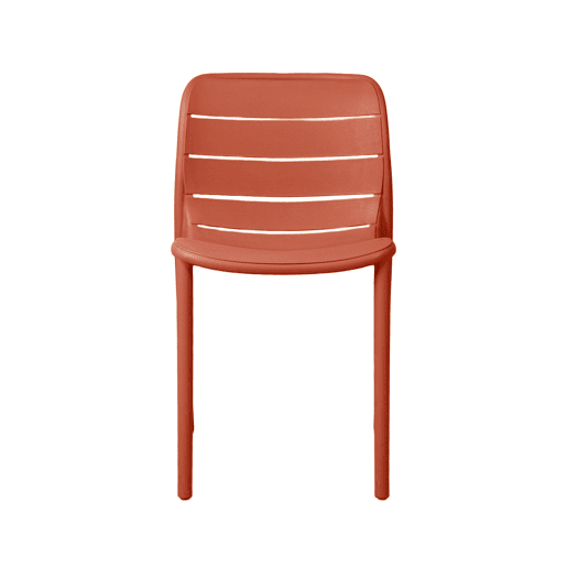 Cadeira de cozinha fixa STRIPE cor terracota