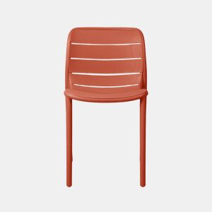 Cadeira de cozinha fixa STRIPE cor terracota