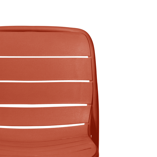 Cadeira de cozinha fixa STRIPE cor terracota