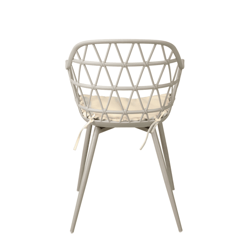 Conjunto de 2 cadeiras de cozinha fixas NEST cinza claro