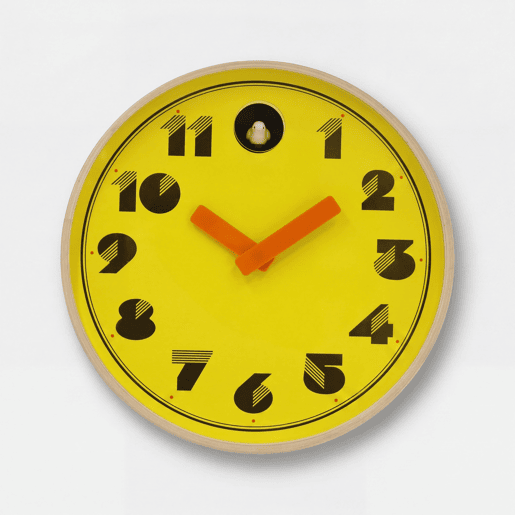 Relógio de parede CUCUT RETRO amarelo 30cm