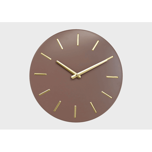 Relógio de parede PINK GOLD metal 30cm