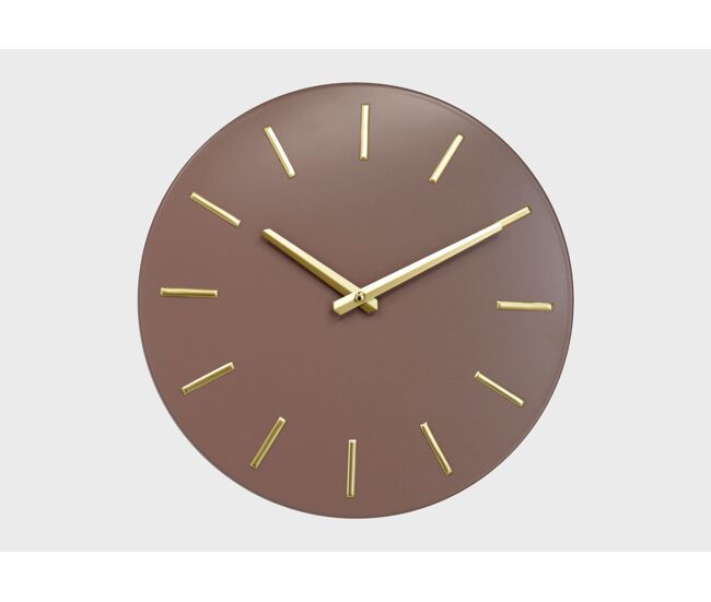 Reloj de pared pink gold metal 30cm