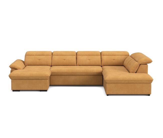 Rinconera derecha con cama xl zoom color mostaza