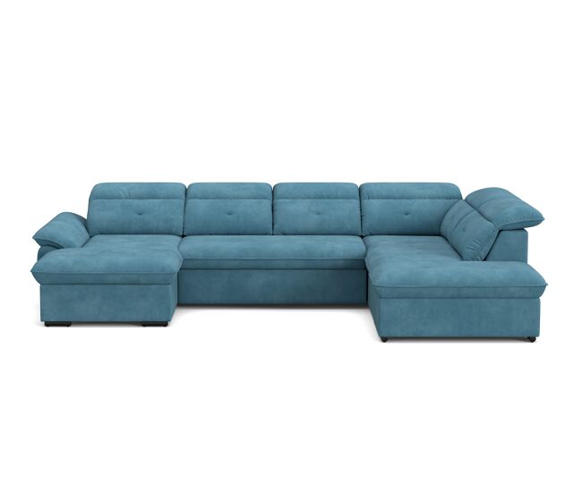 Rinconera derecha con cama xl zoom color azul