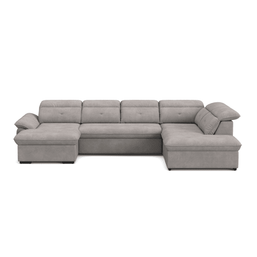 Sofá de canto esquerdo ZOOM com cama XL cor cinza claro Sofá de canto esquerdo ZOOM com cama XL cor cinza claro