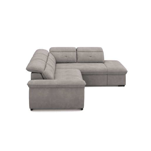 Sofá de canto direito ZOOM com cama L cor cinza claro Sofá de canto direito ZOOM com cama L cor cinza claro