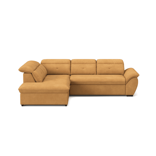 Sofá de canto esquerdo ZOOM com cama L cor mostarda Sofá de canto esquerdo ZOOM com cama L cor mostarda