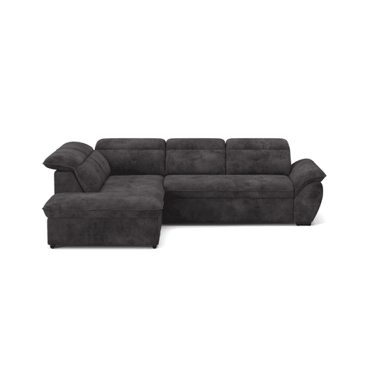 Sofá de canto esquerdo ZOOM com cama L cor preto Sofá de canto esquerdo ZOOM com cama L cor preto