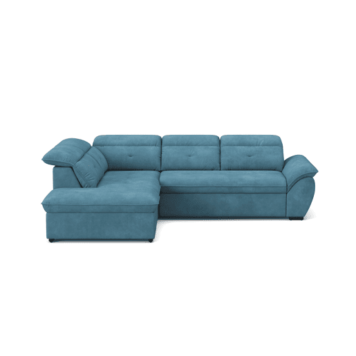 Sofá de canto esquerdo ZOOM com cama L cor azul Sofá de canto esquerdo ZOOM com cama L cor azul