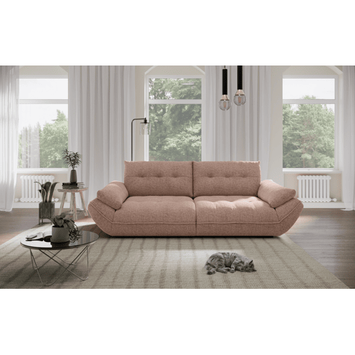 Sofá de 4 lugares fixo VIVO cor rosa Sofá de 4 lugares fixo VIVO cor rosa