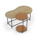 Set de 2 mesas de centro/auxiliares FLOR Set de 2 mesas de centro/auxiliares FLOR Terracota