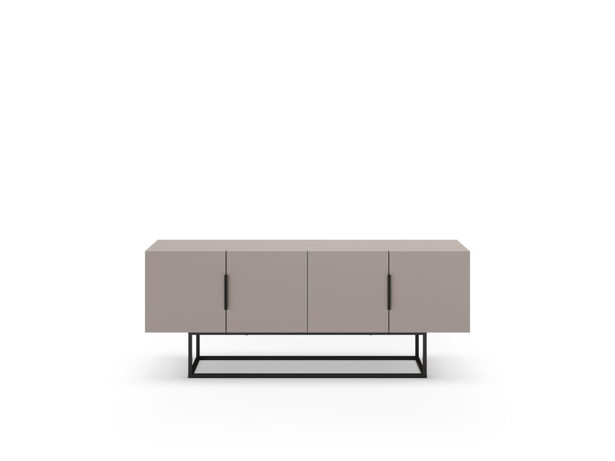 Mueble TV YAZOO de 4 puertas y pata metálica
