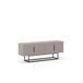 Mueble TV YAZOO de 4 puertas y pata metálica Mueble TV YAZOO de 4 puertas y pata metálica Marrón Claro