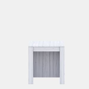 Mesa com consola extensível BERTA II branco