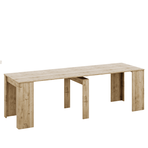 Mesa com consola extensível BERTA II carvalho