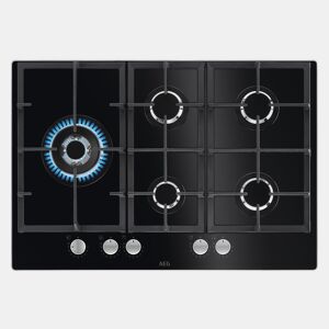 Placa cristalgás AEG HKB75820NB 75cm 5 queimadores