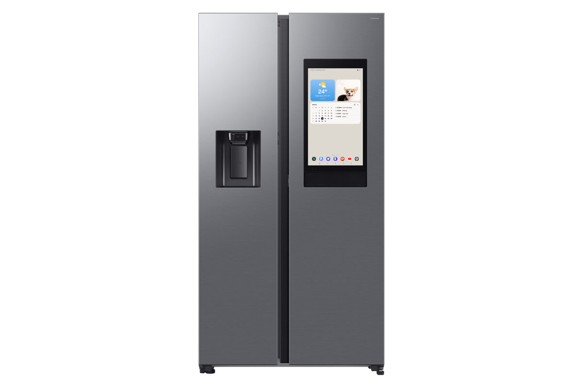 Side By Side 178cm 621 litros estático inox SAMSUNG RS90F66BETEF