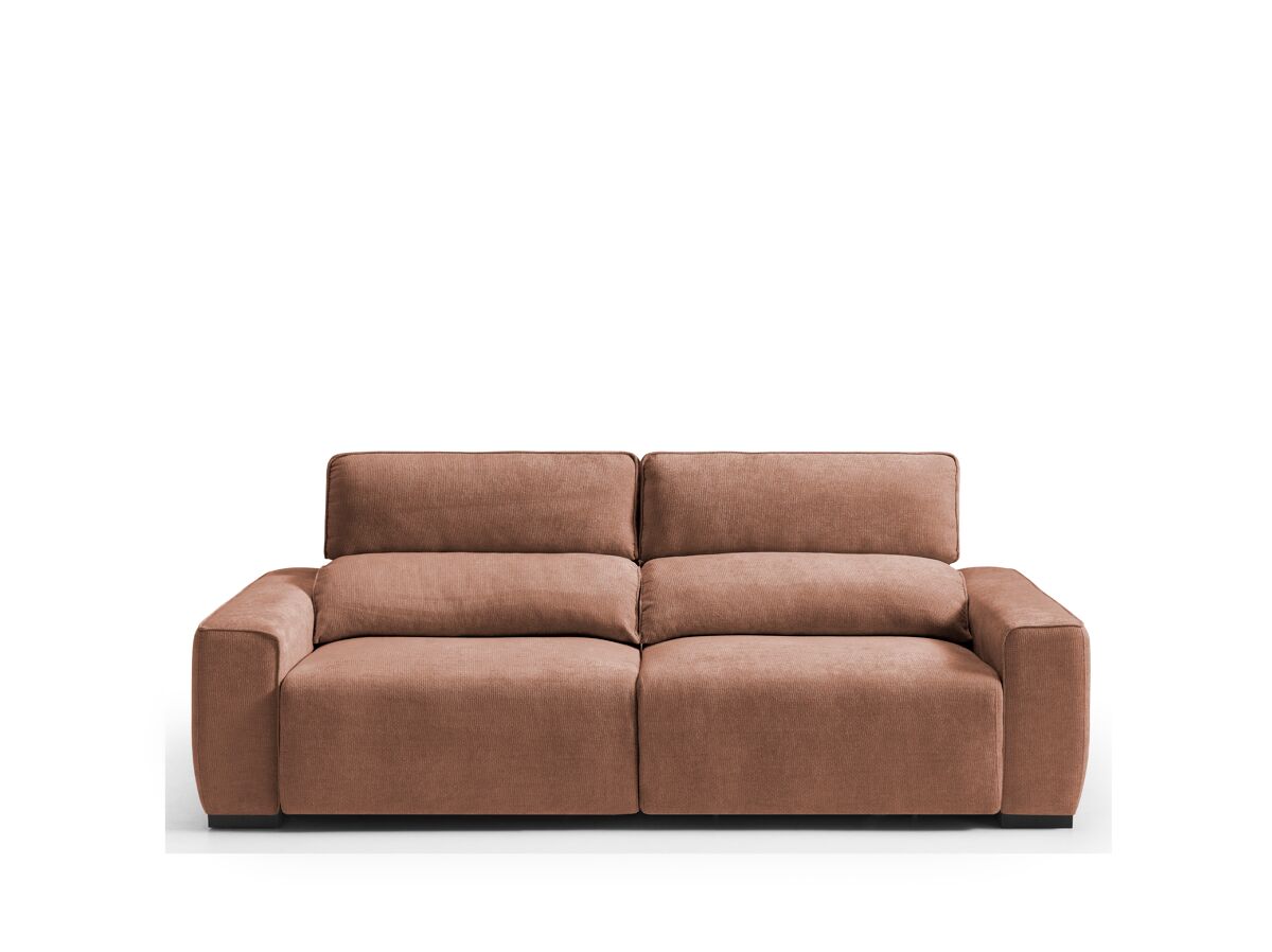 sofa 3 plazas xl valeria color terracota