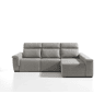 Chaise longue direita ADRIA relax elétrico cor cinza claro