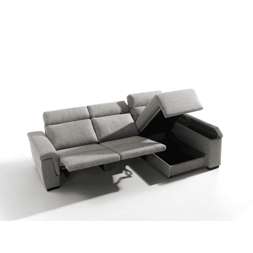 Chaise longue direita ADRIA relax elétrico cor cinza claro Chaise longue direita ADRIA relax elétrico cor cinza claro
