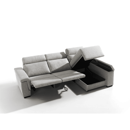 Chaise longue direita ADRIA relax elétrico cor branco