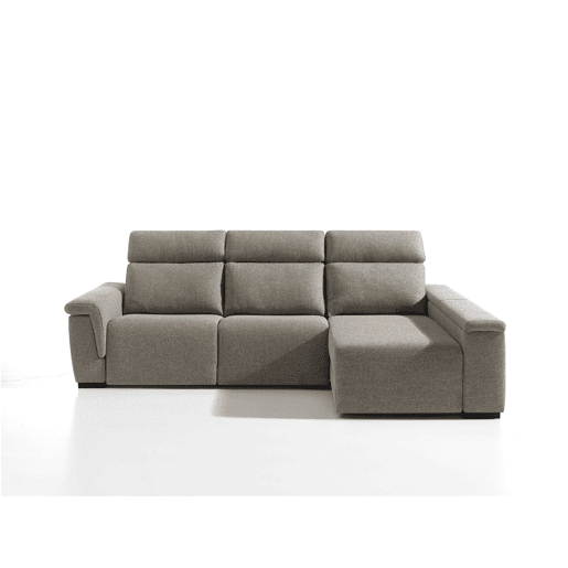 Chaise longue direita ADRIA relax elétrico cor vison
