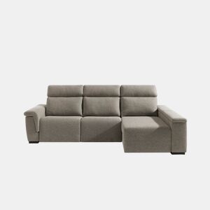 Chaise longue direita ADRIA relax elétrico cor vison