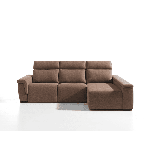 Chaise longue direita ADRIA relax elétrico cor terracota