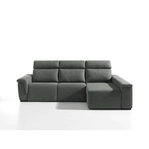 Chaise longue direita ADRIA relax elétrico cor cinza escuro