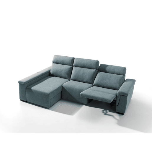 Chaise longue esquerda ADRIA relax elétrico cor azul