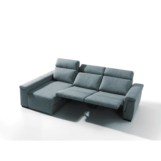 Chaise longue esquerda ADRIA relax elétrico cor azul