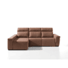 Chaise longue esquerda ADRIA relax elétrico cor terracota
