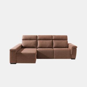 Chaise longue esquerda ADRIA relax elétrico cor terracota