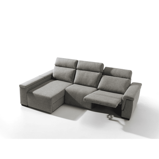Chaise longue esquerda ADRIA relax elétrico cor cinza