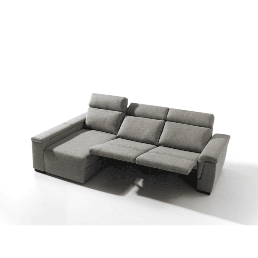 Chaise longue esquerda ADRIA relax elétrico cor cinza