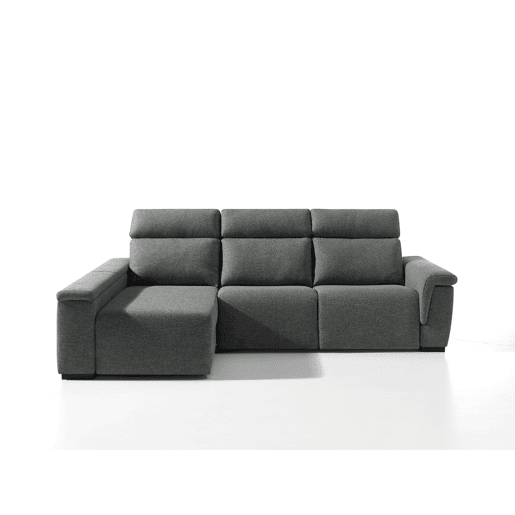 Chaise longue esquerda ADRIA relax elétrico cor cinza escuro