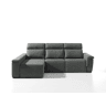 Chaise longue esquerda ADRIA relax elétrico cor cinza escuro